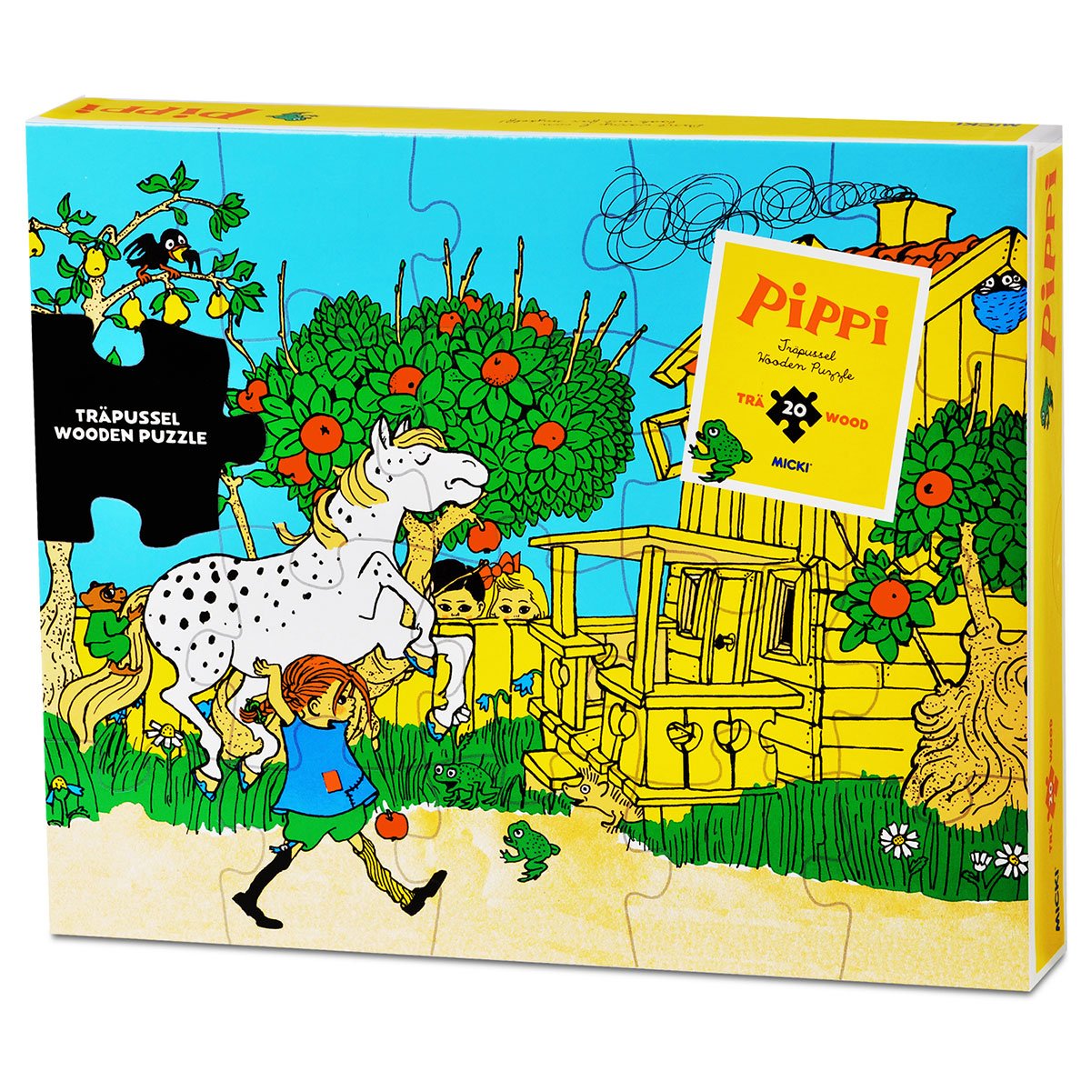 Pippi ピッピ MICKI ミッキ 木製ジグソーパズル 20ピース