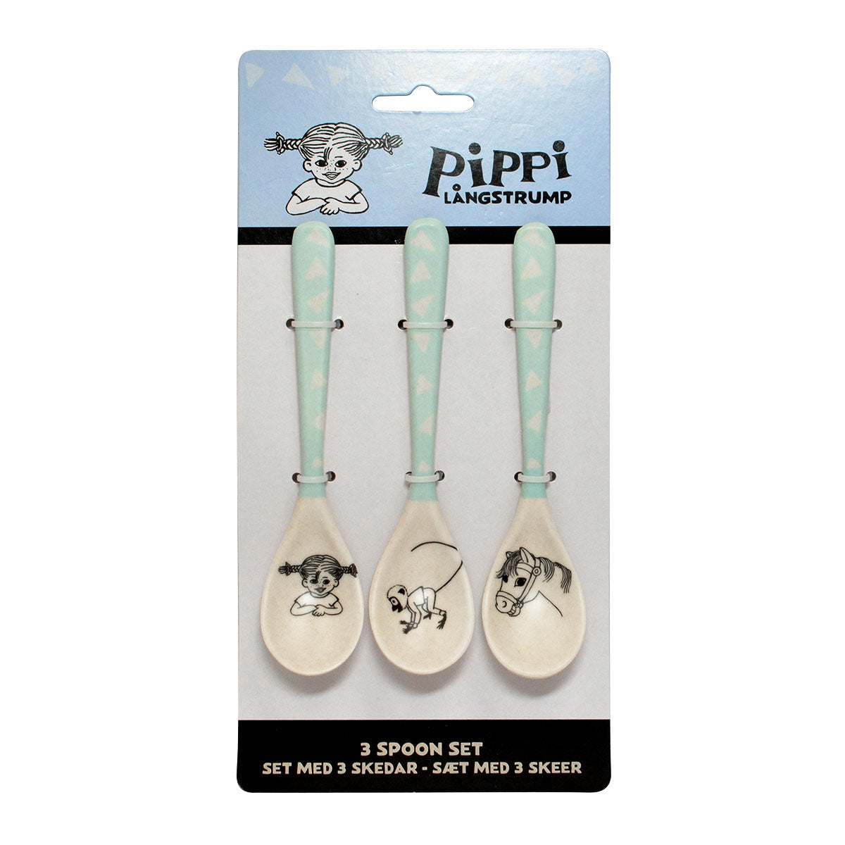 Pippi ピッピ Barbo Toys バルボトイ バンブーメラミン スプーン3本セット ( ブルー )