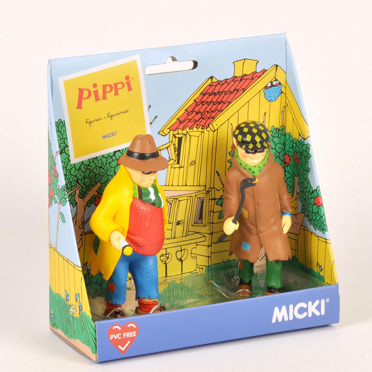 Pippi ピッピ MICKI ミッキ フィギュアセット ( ドゥンダー・カールソンとブロム )