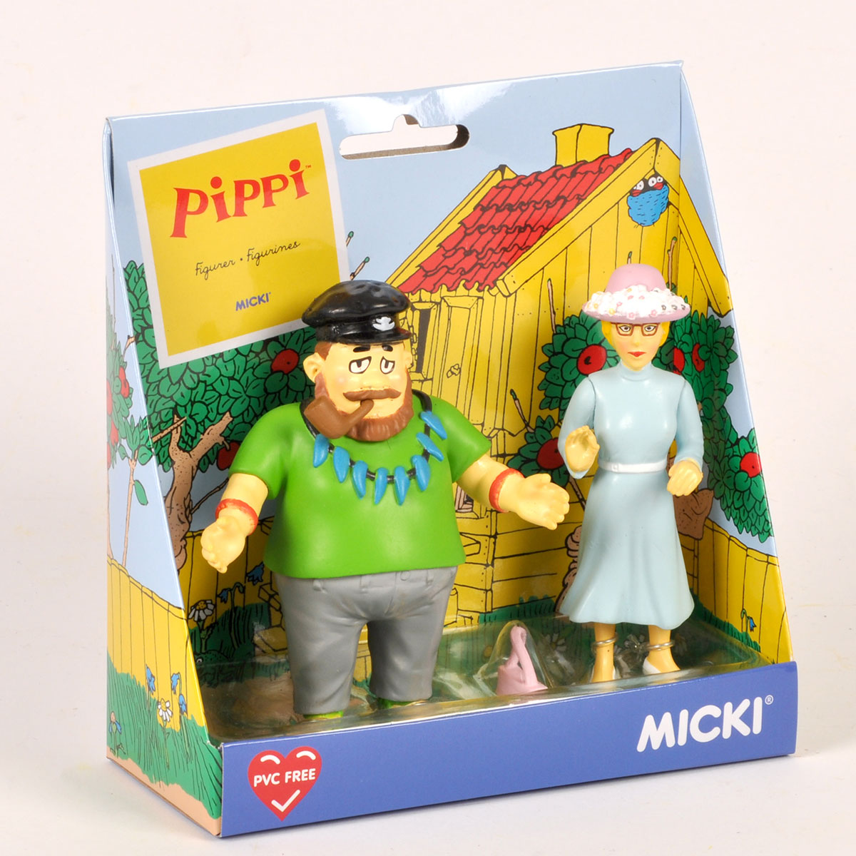 Pippi ピッピ MICKI ミッキフィギュアセット ( エフライムとミス・プリセリウス )