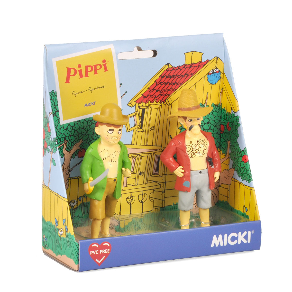 Pippi ピッピ MICKI ミッキ フィギュアセット ( 海賊 )