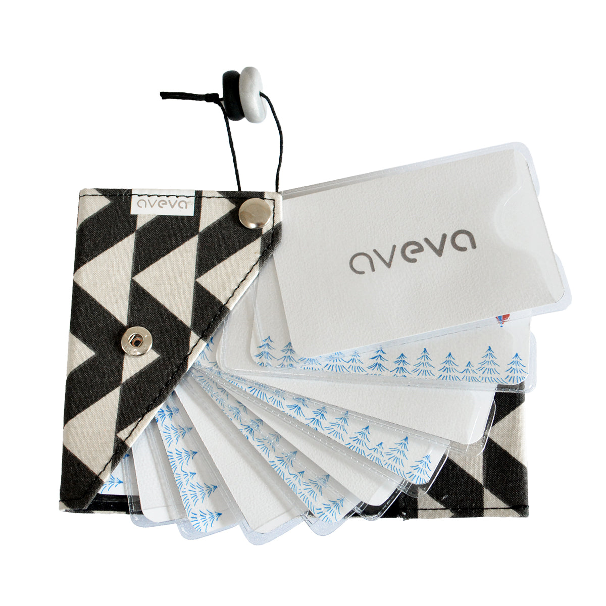 【50%OFF】aveva アベバ カードケース ( ダークブルー / ピンク )【セール】