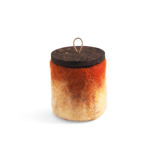 【50%OFF】aveva アベバ ウールジャー（ コルク蓋ひも付き / レンガ ）【セール】