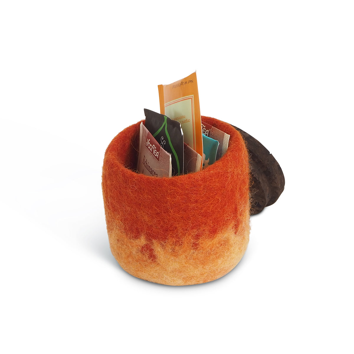 【50%OFF】aveva アベバ ウールジャー( コルク蓋ひも付き / レンガ )【セール】