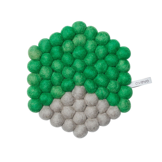 【50%OFF】aveva アベバ トリベット六角形 ( グリーン )【セール】