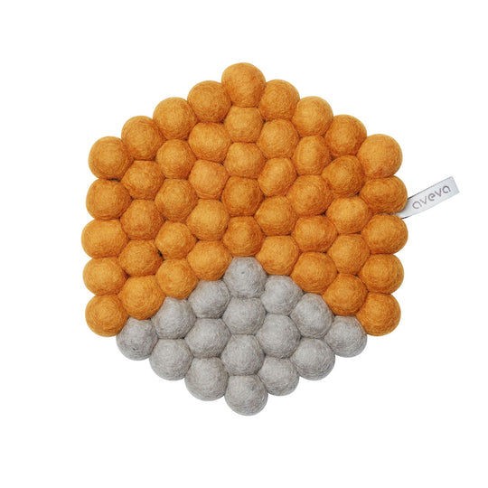 【50%OFF】aveva アベバ トリベット六角形 ( イエロー )【セール】