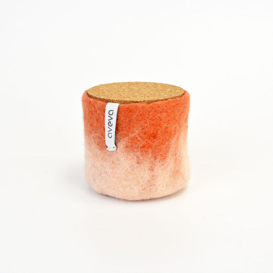 【50%OFF】aveva アベバ ウールジャー（コルク蓋ひも無し / テラコッタ）【セール】