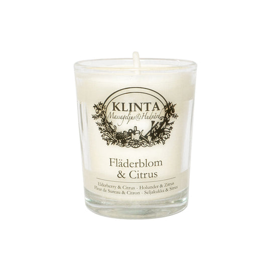 【北欧雑貨専売】KLINTA クリンタ マッサージキャンドル ( 16h / エルダーフラワー＆レモン )