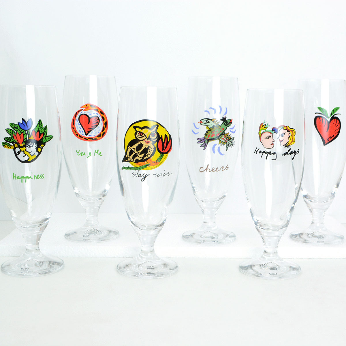 KOSTA BODA コスタボダ FRIENDSHIP ビールグラス HEARTS – 北欧雑貨