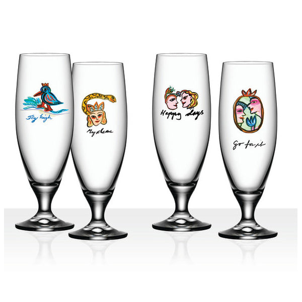 KOSTA BODA コスタボダ FRIENDSHIP ビールグラス HAPPY DAYS