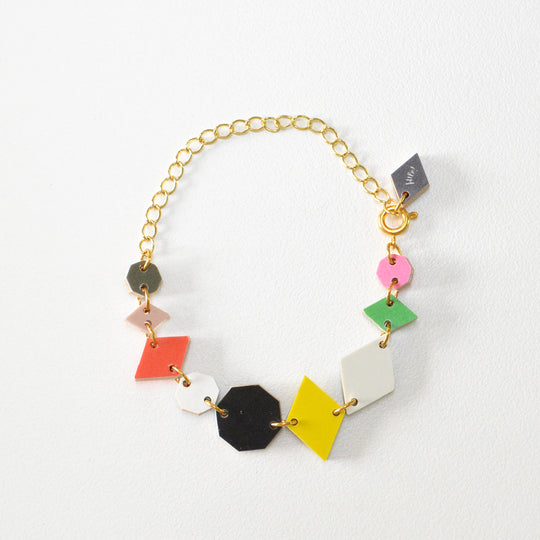 【30％OFF】HIPPSTORY ヒップストーリー ブレスレット ( ポリゴン・スペクトラム / ゴールド )【セール】