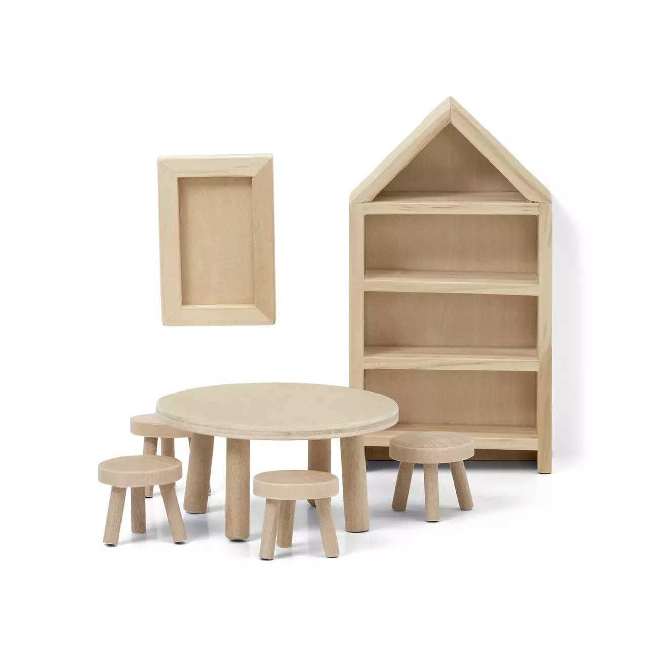 Lundby ルンドビー DIY テーブル&本棚セット