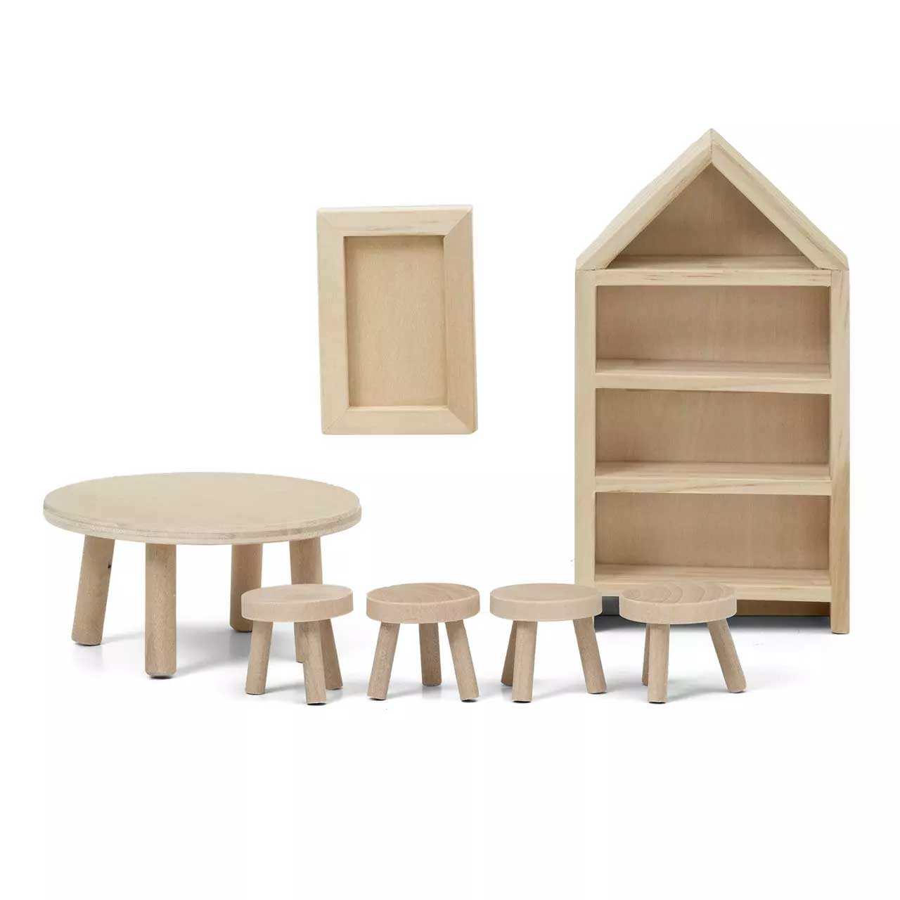 Lundby ルンドビー DIY テーブル&本棚セット