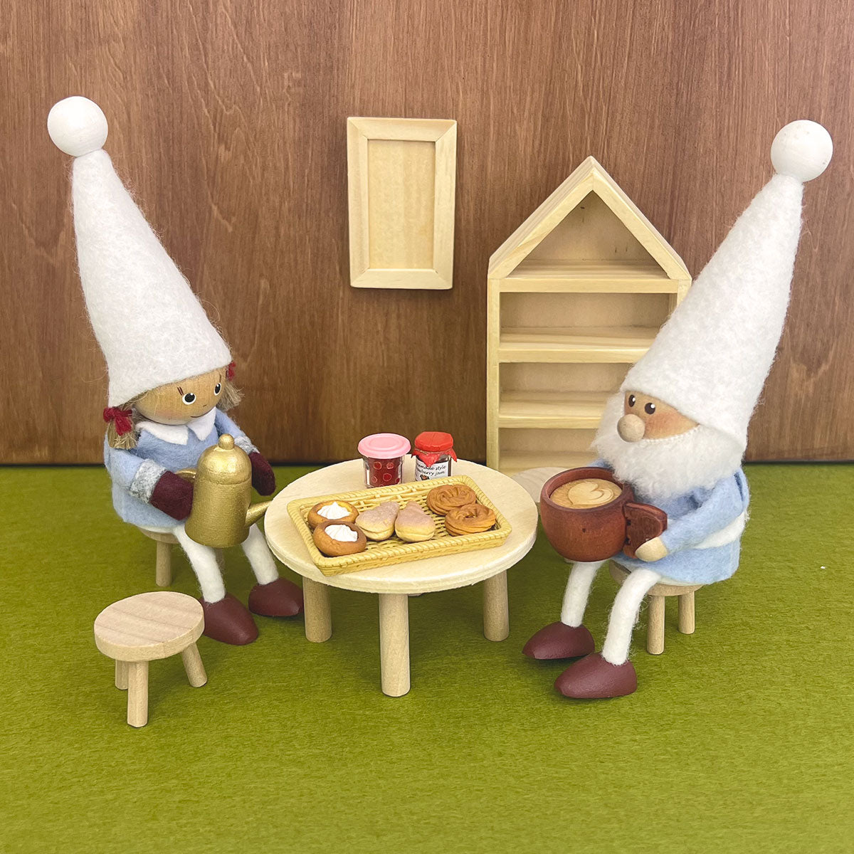 Lundby ルンドビー DIY テーブル&本棚セット