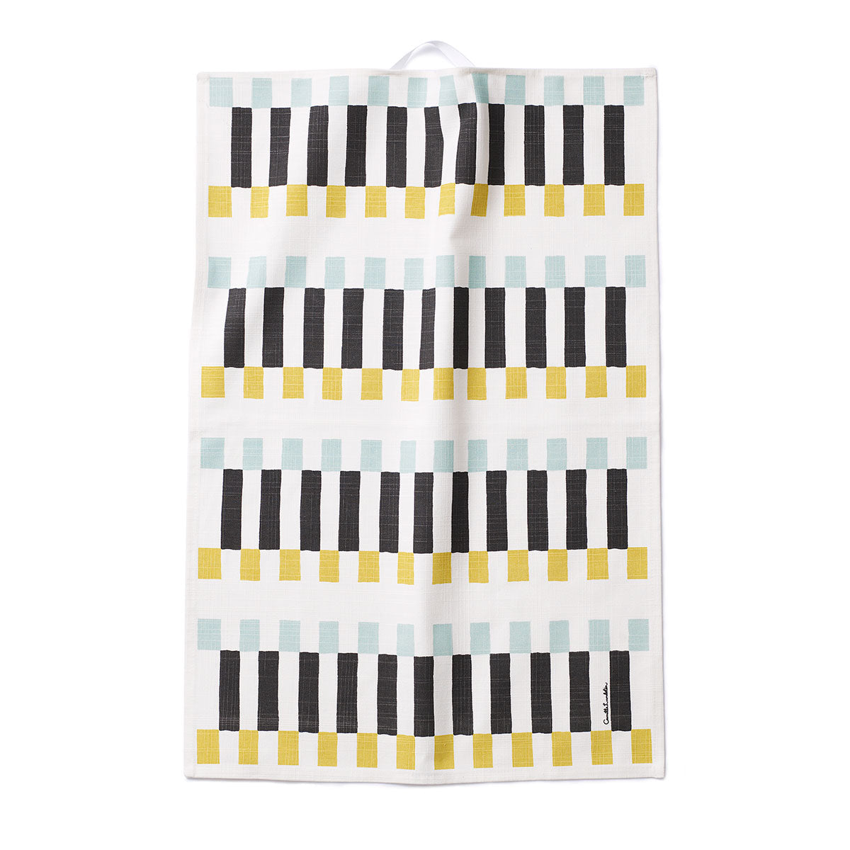 Littlephant リトルファント キッチンタオル ( Stripes / ホワイト・アクア )