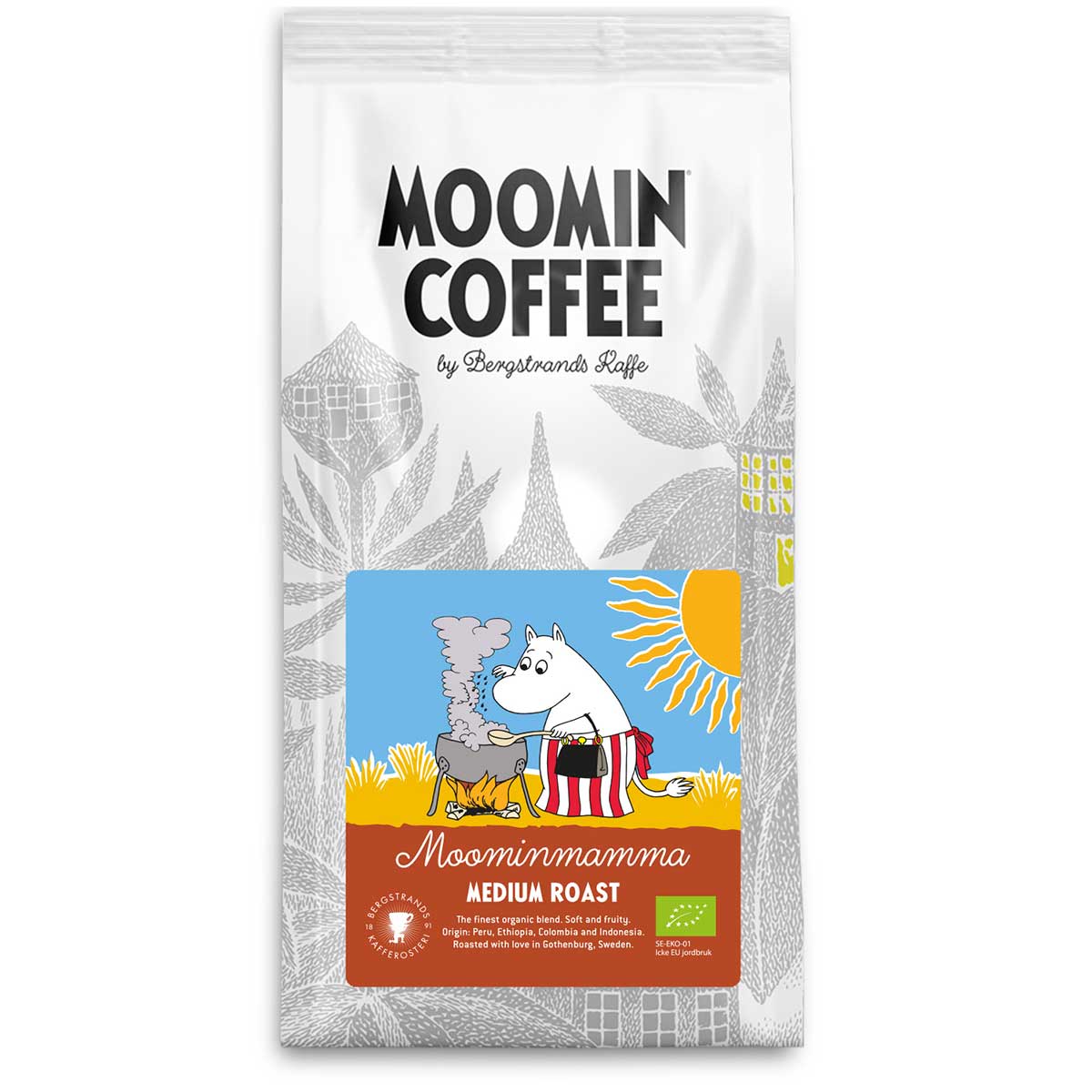 Moomin ムーミン Bergstrands Kafferos ベルグストランドコーヒー ムーミンコーヒー （ ムーミンママ / ミディアムロースト / 250g )