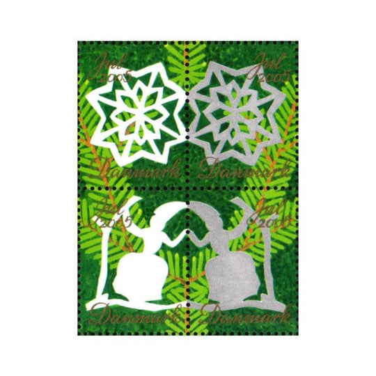 Danish Christmas Seals デンマーク クリスマス シール（2005年/4枚カット）