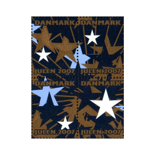 Danish Christmas Seals デンマーク クリスマス シール（2007年/4枚カット）