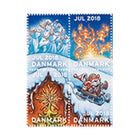 Danish Christmas Seals デンマーク クリスマス シール (2018年/4枚カット)
