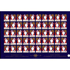 Danish Christmas Seals デンマーク クリスマス シール (1958年/50枚 1シート)