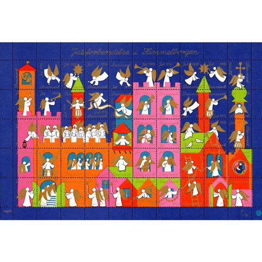 Danish Christmas Seals デンマーク クリスマス シール（1970年/50枚 1シート）