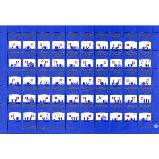 Danish Christmas Seals デンマーク クリスマス シール（1976年/50枚 1シート）