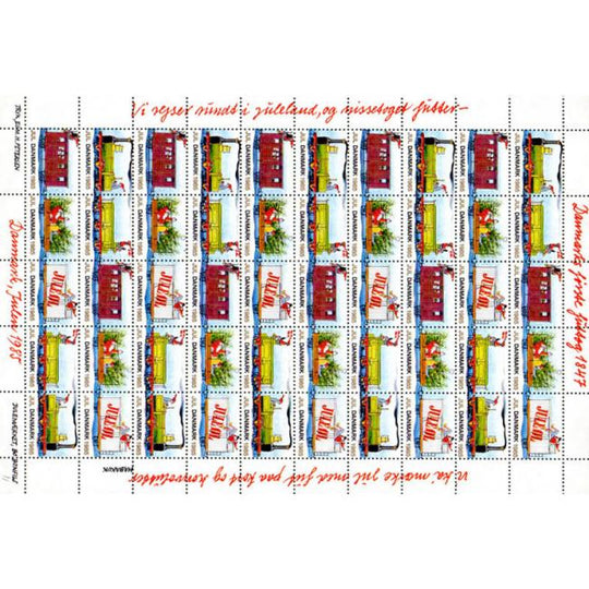 Danish Christmas Seals デンマーク クリスマス シール（1985年/50枚 1シート）