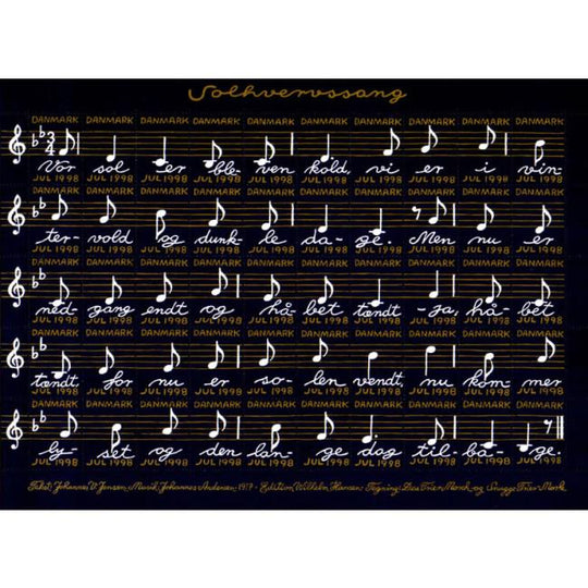 Danish Christmas Seals デンマーク クリスマス シール（1998年/50枚 1シート）