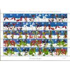 Danish Christmas Seals デンマーク クリスマス シール (2004年/50枚 1シート)