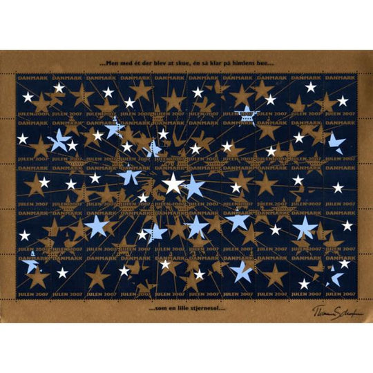 Danish Christmas Seals デンマーク クリスマス シール（2007年/50枚 1シート）