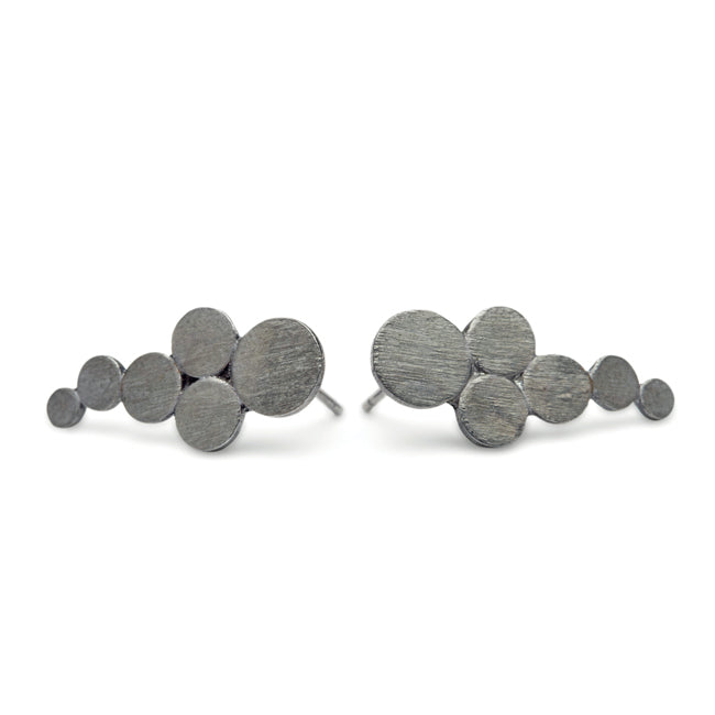 【30%OFF】Pernille Corydon ペニーレ・コリドン MultiCoin ピアス ダークシルバー(E183-Ox)【セール】
