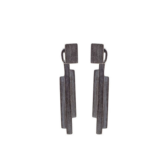 【30％OFF】Pernille Corydon ペニーレ・コリドン Behind the Ear ピアス ダークシルバー（B482-Ox）【セール】