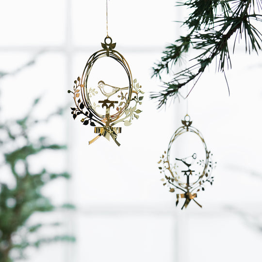 JETTE FROLICH イエッテ・フローリッヒ バードオーナメント（ゴールド / S） 2個セット