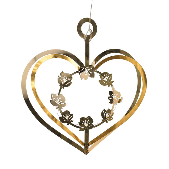 JETTE FROLICH イエッテ・フローリッヒ ビッグハートオーナメント（ LEDライト付き / ゴールド ）