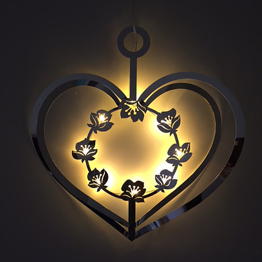 JETTE FROLICH イエッテ・フローリッヒ ビッグハートオーナメント（ LEDライト付き / シルバー ）