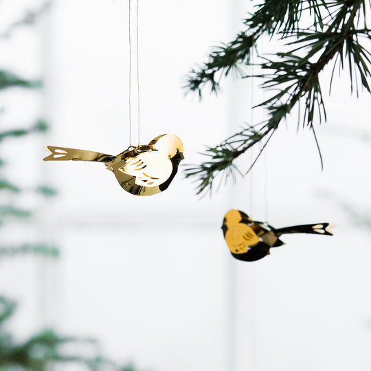 JETTE FROLICH イエッテ・フローリッヒ 小鳥オーナメント ( ゴールド / 2個セット )