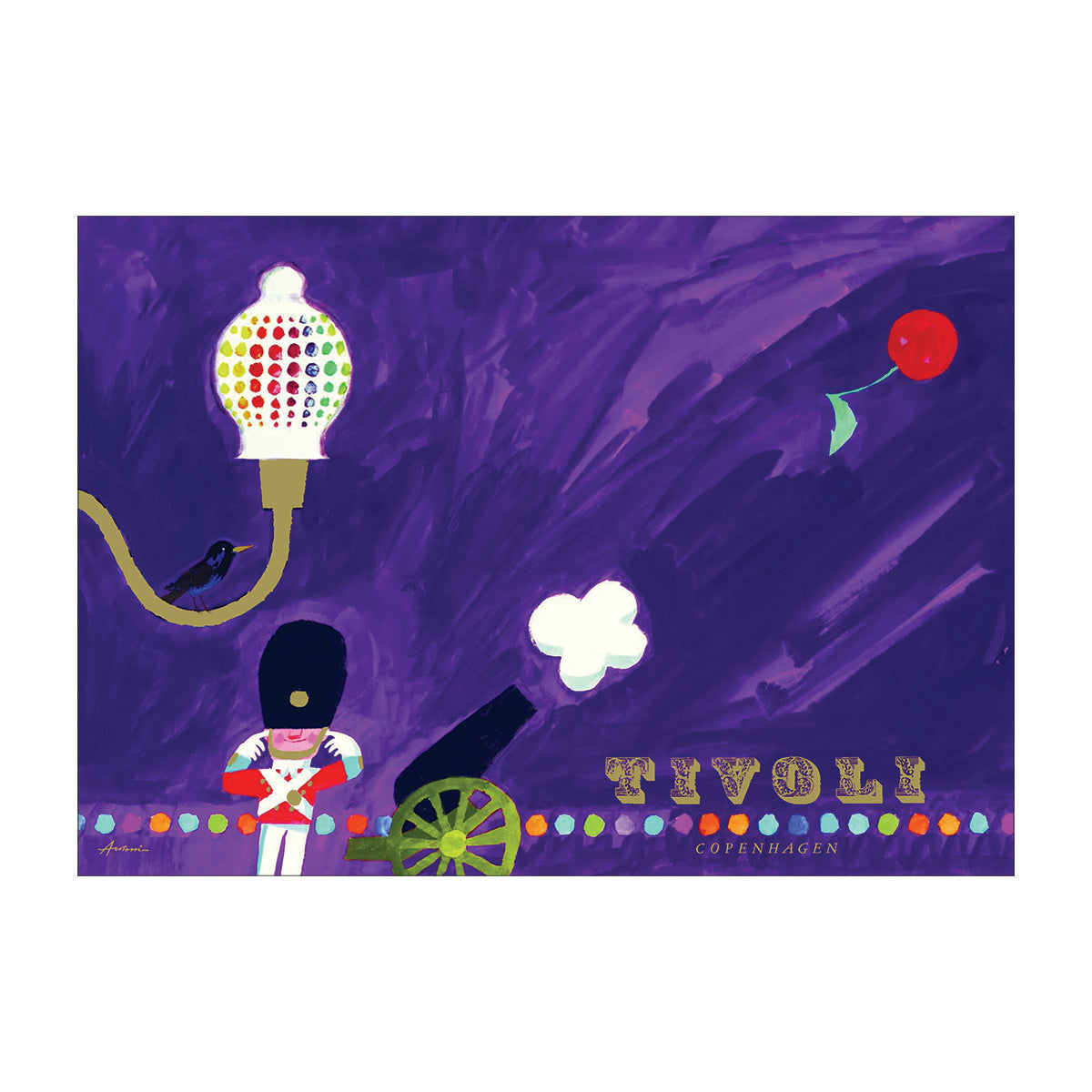 【30%OFF】Ib Antoni イブ・アントーニ ポストカード(TIVOLI / 大砲)【セール】