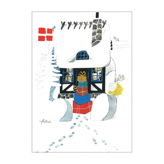 【30％OFF】Ib Antoni イブ・アントーニ クリスマス グリーティングカード（サンタが来た!）【セール】