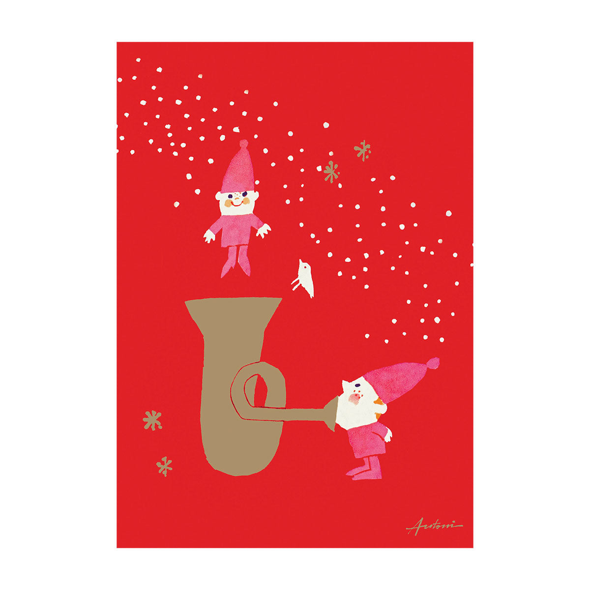 【30%OFF】Ib Antoni イブ・アントーニ クリスマス グリーティングカード(チューバとニッセ)【セール】