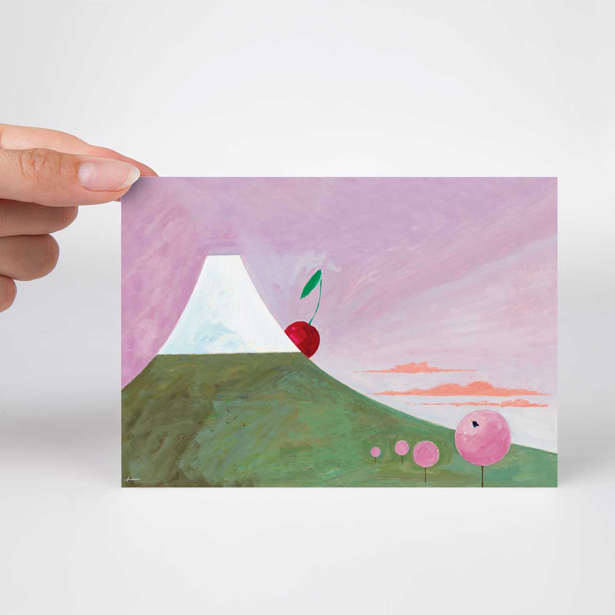Ib Antoni イブ・アントーニ ポストカード（Sakura on Mount Fuji / 富士山とチェリー）