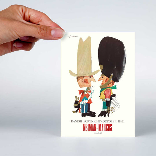 【30％OFF】Ib Antoni イブ・アントーニ ポストカード（Cowboy & Royal Guard / カウボーイとロイヤルガード）【セール】