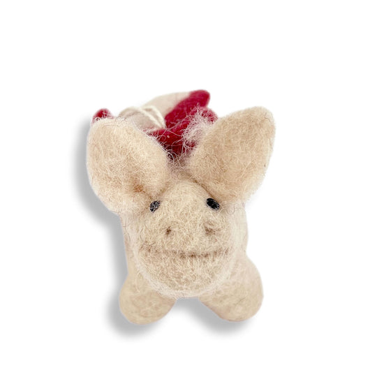 Gry & Sif グライアンドシフ オーナメント ( 赤いリボンのブタ )