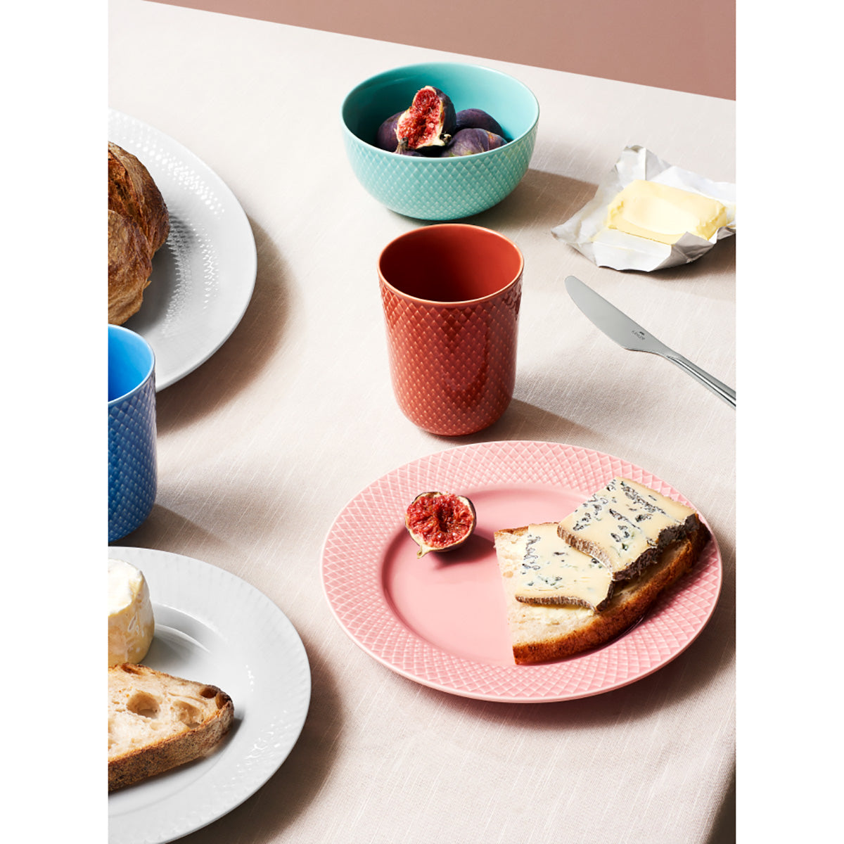 LYNGBY PORCELÆN リュンビュー ポーセリン RHOMBE COLOR ボウル ( アクア / φ13cm )