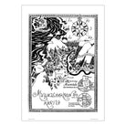 Moomin ムーミン Putinki プティンキ ポスター モノクロ ( 50×70cm )