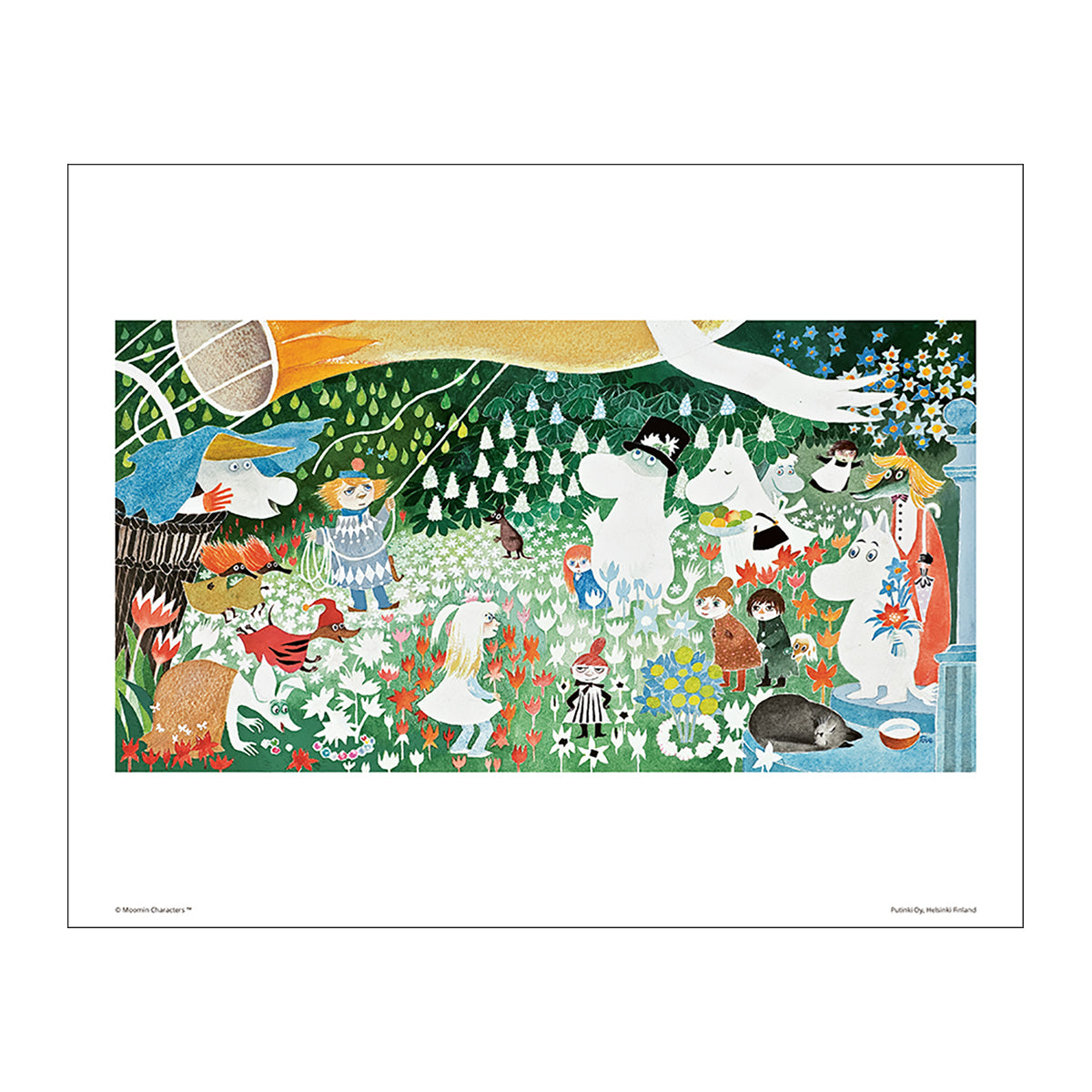 Moomin ムーミン Putinki プティンキ ミニポスター カラー ( 24
