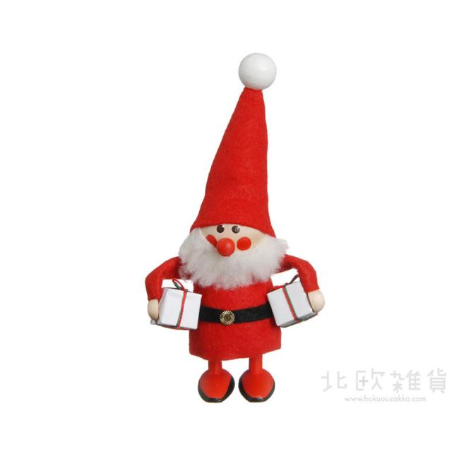 NORDIKA nisse ノルディカ ニッセ クリスマス 木製人形（よくばりサンタ / レッド）｜北欧雑貨