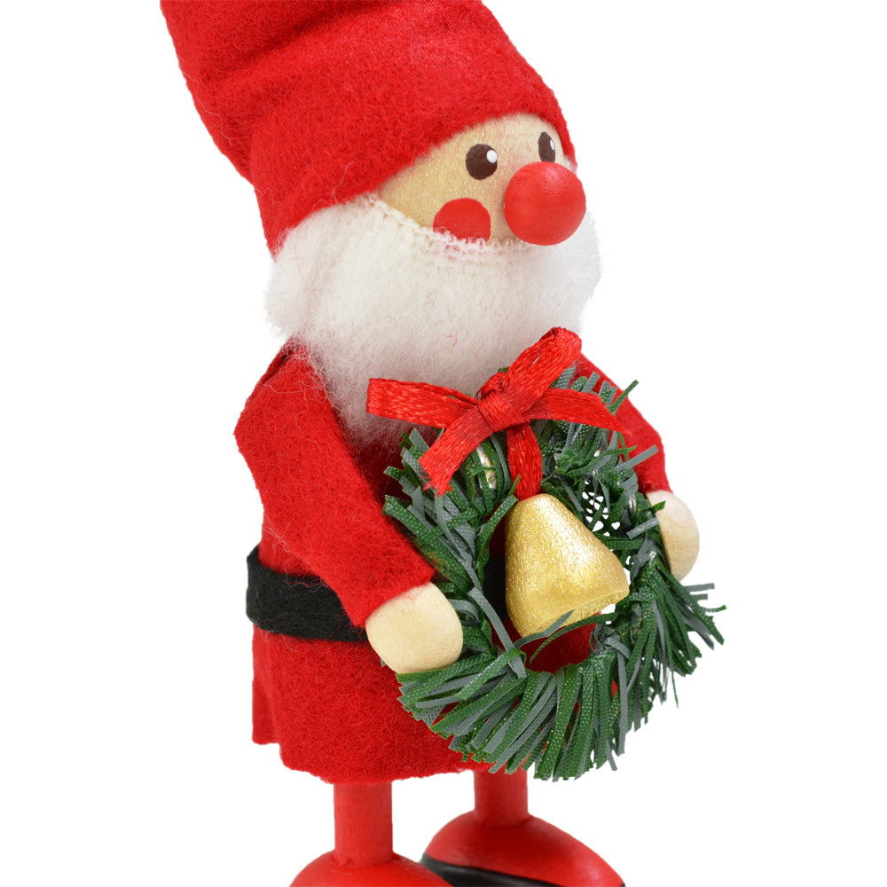 NORDIKA nisse ノルディカ ニッセ クリスマス 木製人形 ( リースを持ったサンタ / レッド )