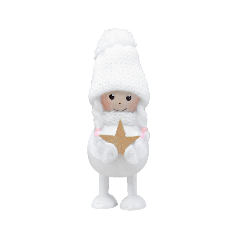 NORDIKA nisse ノルディカ ニッセ クリスマス 木製人形 (星を抱えた白い女の子)