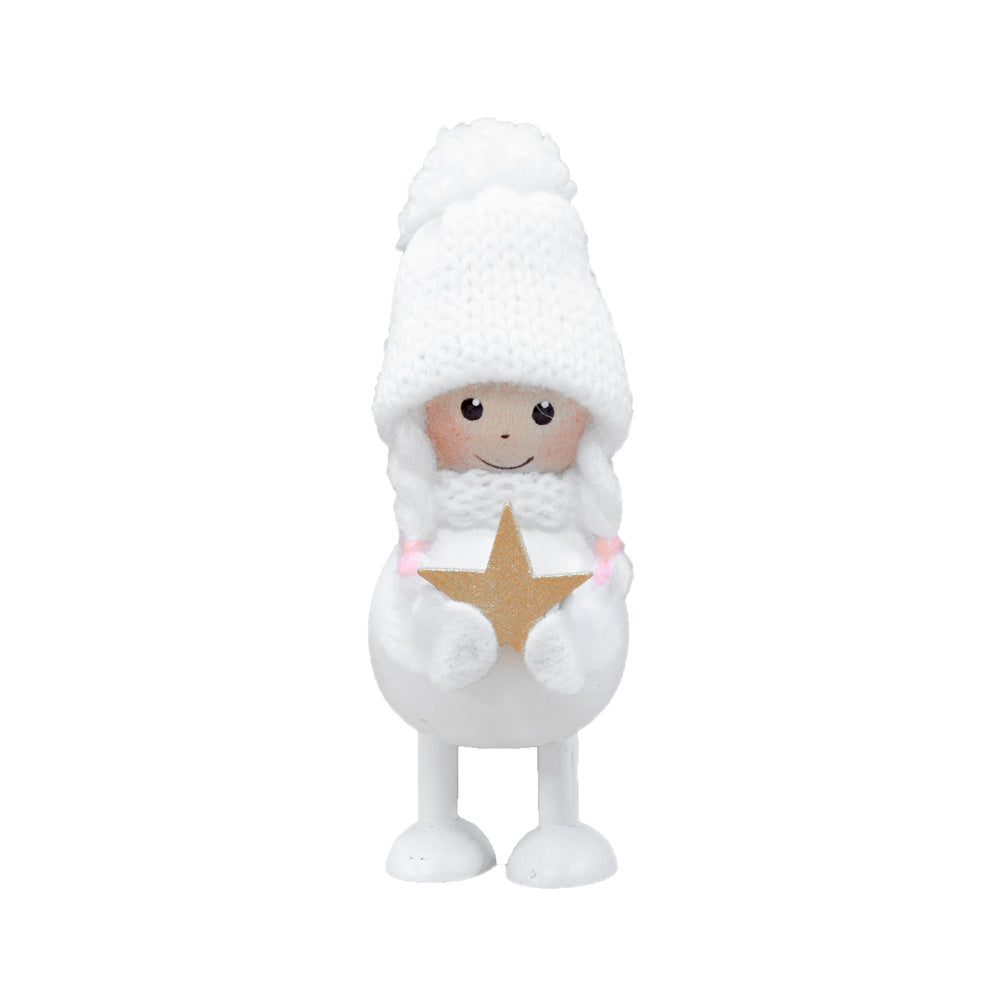 NORDIKA nisse ノルディカ ニッセ クリスマス 木製人形（星を抱えた白い女の子）