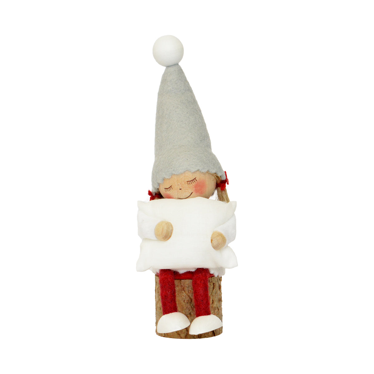 NORDIKA nisse ノルディカ ニッセ クリスマス 木製人形 (お座りねんね女の子(枕))